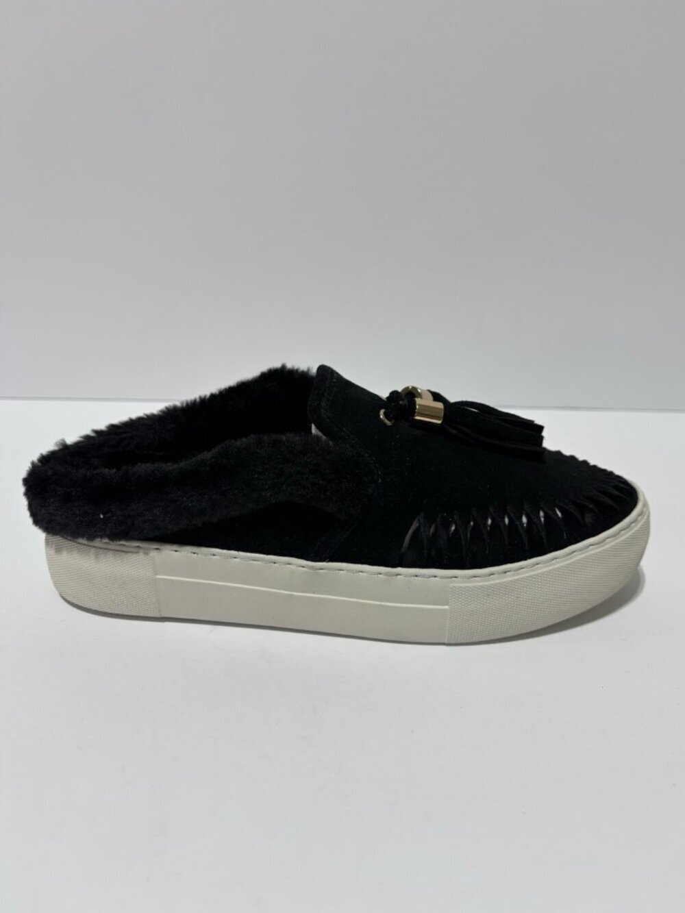 J Slides Women’s Azul Black Slip-On Shoes, Size 6 M